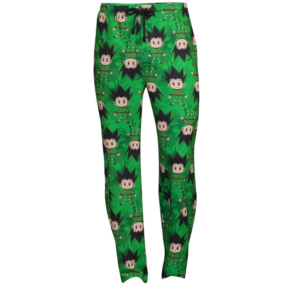 Hunter X Hunter Mens Green AOP Sleep & Lounge Pant Pajama Bottoms XL